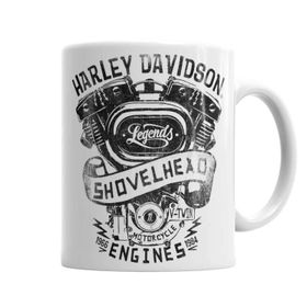 Baskı Dükkanı KB551 Harley Davidson Porselen Kupa Bardak