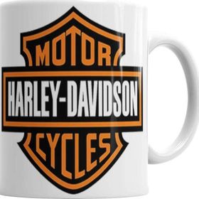 Baskı Dükkanı KB551 Harley Davidson Porselen Kupa Bardak
