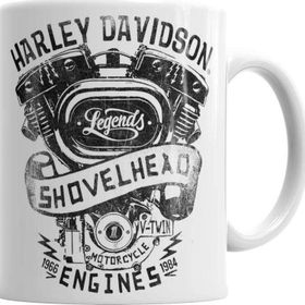 Baskı Dükkanı KB551 Harley Davidson Porselen Kupa Bardak