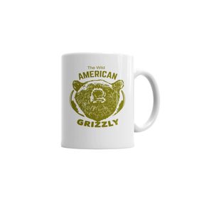 Baskı Dükkanı KB5510 American Grizzly Porselen Kupa Bardak