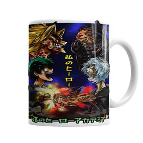 Baskı Dükkanı KB5517 All Might Vs All For One Porselen Kupa Bardak