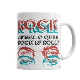 Baskı Dükkanı KB5529 Afinal O Que E Rockroll Porselen Kupa Bardak