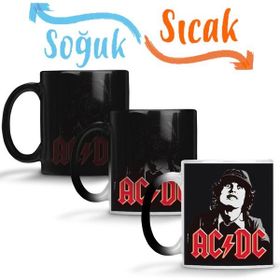 Baskı Dükkanı KB5533 Ac Dc Angus Young Porselen Kupa Bardak