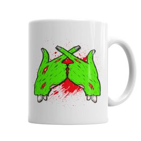 Baskı Dükkanı KB5550 Zumbi X Porselen Kupa Bardak