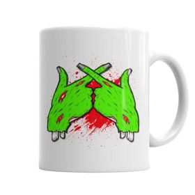 Baskı Dükkanı KB5550 Zumbi X Porselen Kupa Bardak