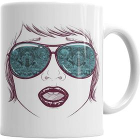 Baskı Dükkanı KB5556 Zombie Beach Porselen Kupa Bardak