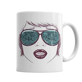 Baskı Dükkanı KB5556 Zombie Beach Porselen Kupa Bardak