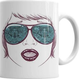 Baskı Dükkanı KB5556 Zombie Beach Porselen Kupa Bardak