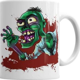 Baskı Dükkanı KB5557 Zombi Porselen Kupa Bardak