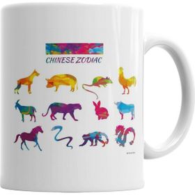Baskı Dükkanı KB5559 Zodiaco Chines Porselen Kupa Bardak