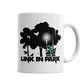 Baskı Dükkanı KB5561 Zelda Link In Park Meme Porselen Kupa Bardak