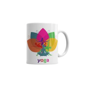 Baskı Dükkanı KB5573 Yoga Fitness Porselen Kupa Bardak
