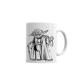 Baskı Dükkanı KB5575 Yoda Traços Porselen Kupa Bardak