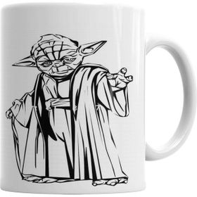 Baskı Dükkanı KB5575 Yoda Traços Porselen Kupa Bardak