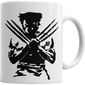 Baskı Dükkanı KB5590 Wolverine White Porselen Kupa Bardak