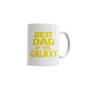 Baskı Dükkanı KB5607 Best Dad In The Galaxy Porselen Kupa Bardak