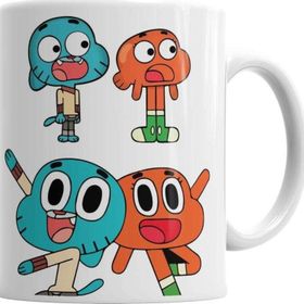 Baskı Dükkanı KB562 Gumball Cartoon Network Porselen Kupa Bardak