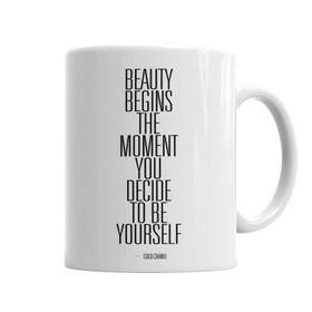 Baskı Dükkanı KB5626 Beauty Begins Porselen Kupa Bardak