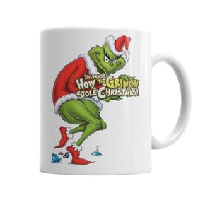 Baskı Dükkanı KB563 Grinch Porselen Kupa Bardak