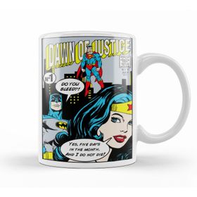 Baskı Dükkanı KB5633 Batman Ve Superman Porselen Kupa Bardak