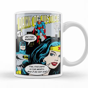 Baskı Dükkanı KB5633 Batman Ve Superman Porselen Kupa Bardak