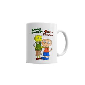 Baskı Dükkanı KB5637 Bart Funnie E Doug Simpson Porselen Kupa Bardak