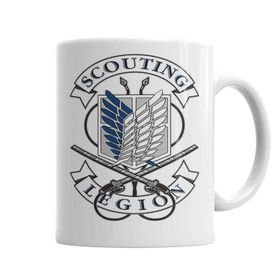 Baskı Dükkanı KB5659 Attck On Titan Scoutıng Porselen Kupa Bardak