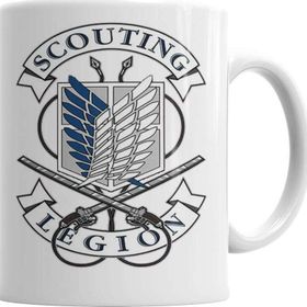 Baskı Dükkanı KB5659 Attck On Titan Scoutıng Porselen Kupa Bardak