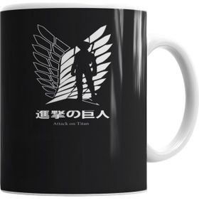 Baskı Dükkanı KB5663 Attack On Titan Porselen Kupa Bardak