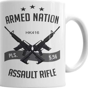 Baskı Dükkanı KB5668 Assault Rifle Porselen Kupa Bardak