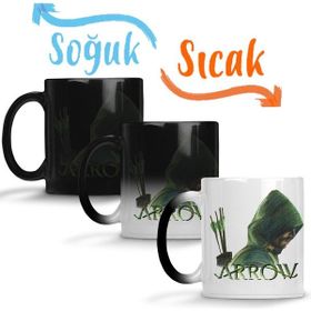 Baskı Dükkanı KB569 Green Arrow Porselen Kupa Bardak
