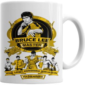 Baskı Dükkanı KB5757 Bruce Lee E Padawans Porselen Kupa Bardak