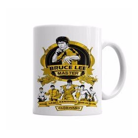 Baskı Dükkanı KB5757 Bruce Lee E Padawans Porselen Kupa Bardak