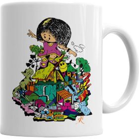 Baskı Dükkanı KB5760 Brincando Na Rua Porselen Kupa Bardak