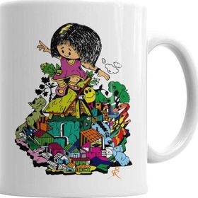 Baskı Dükkanı KB5760 Brincando Na Rua Porselen Kupa Bardak