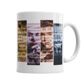 Baskı Dükkanı KB5771 Bowie Einstein Presley Dali Porselen Kupa Bardak