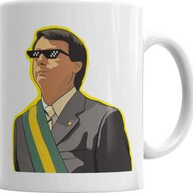Baskı Dükkanı KB5774 Bolsonaro Presidente Mitador Porselen Kupa Bardak