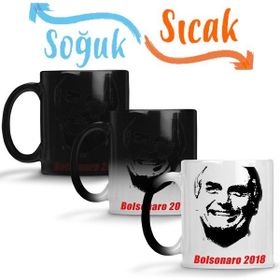 Baskı Dükkanı KB5776 Bolsonaro Eleiçoes Porselen Kupa Bardak