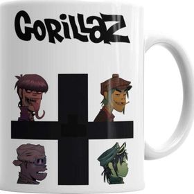 Baskı Dükkanı KB579 Gorillaz Porselen Kupa Bardak