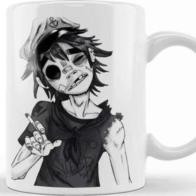 Baskı Dükkanı KB579 Gorillaz Porselen Kupa Bardak
