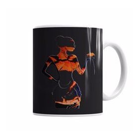 Baskı Dükkanı KB5797 Blacklight Woman Porselen Kupa Bardak