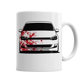 Baskı Dükkanı KB581 Golf Mk7 R7 Porselen Kupa Bardak