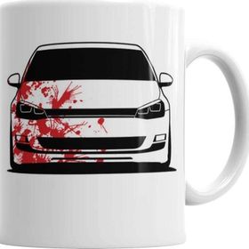 Baskı Dükkanı KB581 Golf Mk7 R7 Porselen Kupa Bardak