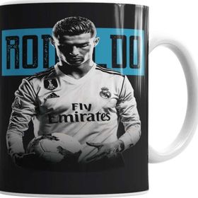 Baskı Dükkanı KB5854 Cristiano Ronaldo Melhor Do Mundo Porselen Kupa Bardak
