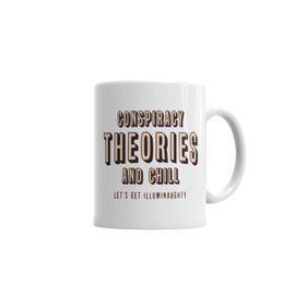 Baskı Dükkanı KB5869 Conspiracy Theories And Chill Porselen Kupa Bardak