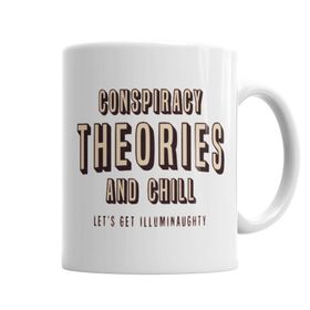 Baskı Dükkanı KB5869 Conspiracy Theories And Chill Porselen Kupa Bardak