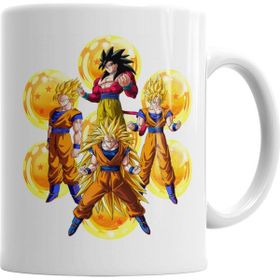 Baskı Dükkanı KB588 Goku Dragon Ball Porselen Kupa Bardak