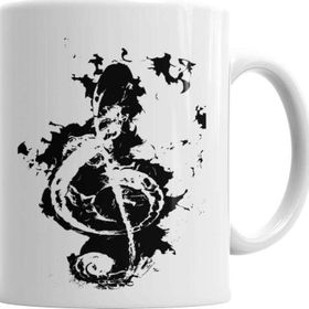 Baskı Dükkanı KB5880 Clave De Sol Müzik Nota Porselen Kupa Bardak