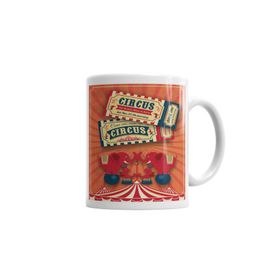 Baskı Dükkanı KB5885 Circus Porselen Kupa Bardak