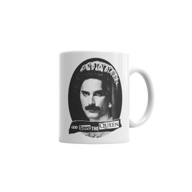 Baskı Dükkanı KB590 God Save The Queen Porselen Kupa Bardak
